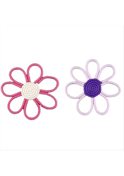 Boho Dekor Daisy Çiçek Dokuma Makramı Duvar Asma Halat El Yapımı Dokuma Duvar Süsleme Kız Odası Çiçek Asma Kolye B (Yurt Dışından)