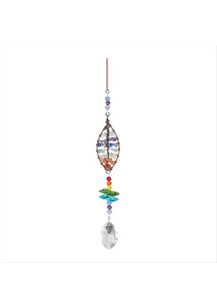 Güneş Yakalayıcı Kolye, Ev ve Bahçelerde Asma Süslemeler Için Kalp ve Yaprak Tasarımı A (Yurt Dışından)