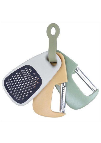 Mutfak Gadgets Set 3 Parçası, Sebze Soyucu, Julienne Peeler, Sarımsak/zencefil öğütücü, istiflenebilir pişirme araçları aksesuarları (Yurt Dışından)