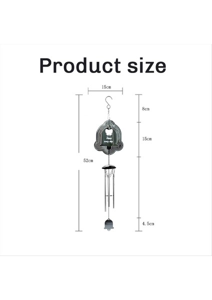 3D Rüzgar Spinner ile Dış Çanlar Için Rüzgar Çanları, Kadın Erkekler Için Hediyeler Bahçe Arka Bahçe Çan (Yurt Dışından) fırsatları