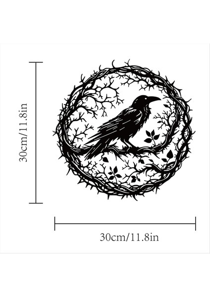 Raven Kuş Metal Duvar Sanatı, Karga Duvar Sanatı Dekor Siyah Kuş Heykel, Bahçe Mutfak Balkonu Için Eşsiz Tasarım Ev Dekoru (Yurt Dışından) fiyatları