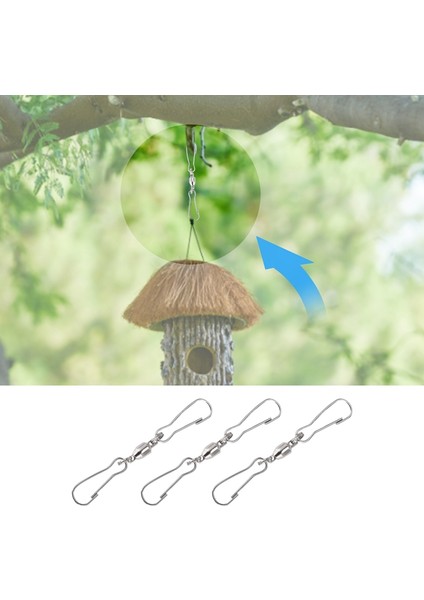 8 Paket Dönen Çift Klipli Döner Kancalar Rüzgar Spinners, Windsock, Kuş Besleyicileri, Rüzgar Çanları Kristal Twisters Party (Yurt Dışından) modelleri