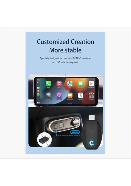 Kablosuz Carplay &amp; Android Auto Aı Box 2&#39;de 1 Mini Adaptör Fişinde Fiş ve Oynatın Dongle Fast Connect% 99 Arabalar Için (Yurt Dışından) fırsatları