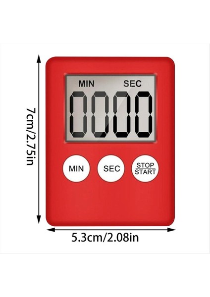 Dijital Mutfak Zamanlayıcısı, Zamanlayıcı, Yumurta Zamanlayıcı, İş için Uygun, Spor Zamanlayıcısı, Oyun, Yemek Zamanlayıcısı, 2 Paket Kırmızı (Yurt Dışından) indirimleri