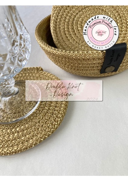 7 Prç Bardak Altlığı Set Tress Supla Jüt Hediyelik fırsatları