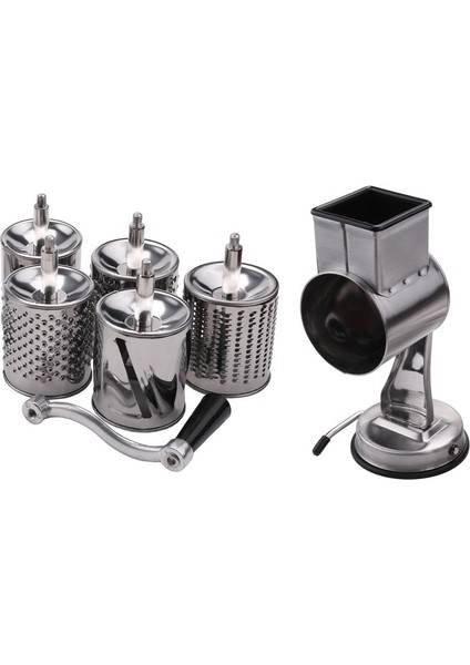 Paslanmaz Çelik Peynir Grater, Döner Kıyıcı, Bitkisel Parçalı Salata Dilimleyici Çok Kullanımlı El Grater 5 Bıçaklar (Yurt Dışından) fırsatları