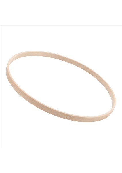 Rüya Bambu Yüzükler, Ahşap Daire Yuvarlak Catcher Dıy Hoop Çiçek Çelenk Evi Bahçe Bitki Dekoru Asma Sepet 20.5cm (Yurt Dışından)