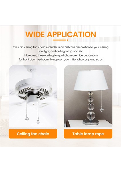 Tavan Fanı Çekme Zinciri Fan Uzantı Zinciri Fan Zinciri Dekoratif 12 Inç Tavan Fan Zinciri Genişletici Süsleme D (Yurt Dışından) indirimleri