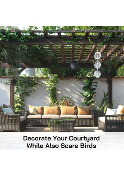 Dışarı Için Kuş Caydırıcıları, Yansıtıcı 3D Paslanmaz Çelik Rüzgar Spinners, Veranda, Bahçeleriniz Için (Yurt Dışından) indirimleri