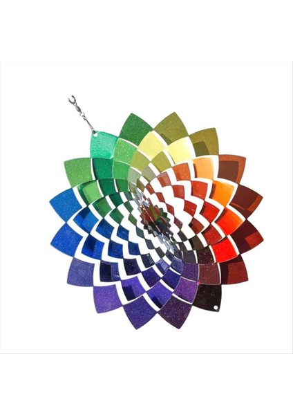 Rüzgar Spinners Açık Paslanmaz Çelik Rüzgar Spinners Renkal Rüzgar Zil Süsleri Bahçe Asma Dekorasyon (Yurt Dışından)