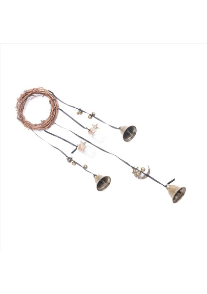 Koruma Için Kapı Düğmesi Için Cadı Çanları, Cadı Rüzgar Çanları Kapı Askı, El Yapımı Rattan Rüzgar Çanları Cadı Dekor (Yurt Dışından) modelleri