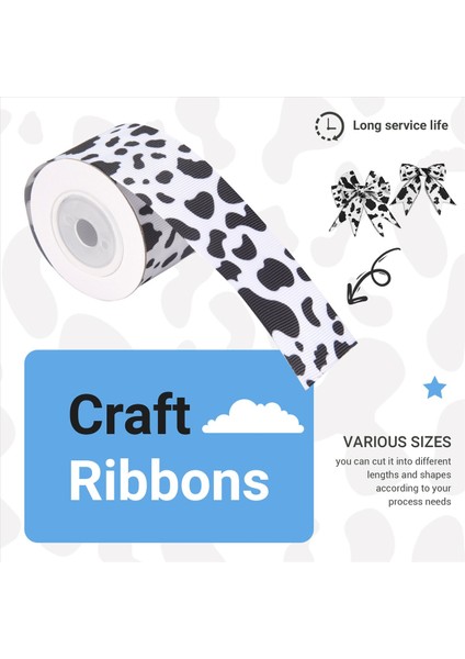 3pcs Beyaz Siyah Inek Baskı Kablolu Kenar Şerit Şerit Şeritler Hediye Sarma Şeridi Hayvan Baskı Şeridi Dıy Crafts Party (Yurt Dışından) indirimleri