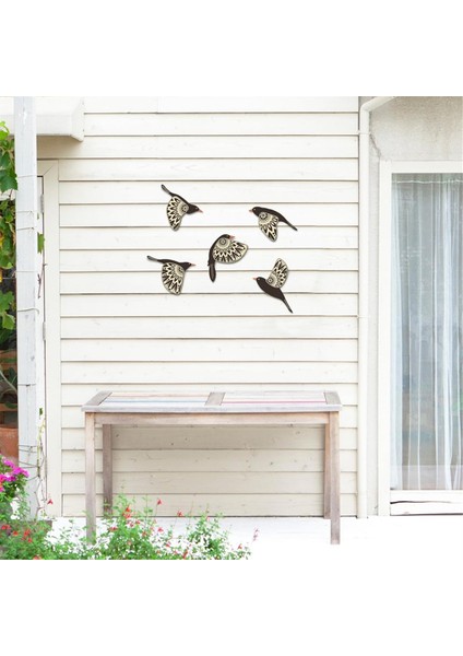 5pcs Ahşap Kuş Duvar Sanat Ahşap Uçan Kuşlar Duvar Dekor Rustik Halk Sanat Duvar Dekor Hediye Kuş Sevgilisi Oturma Odası Siyah (Yurt Dışından) fiyatları