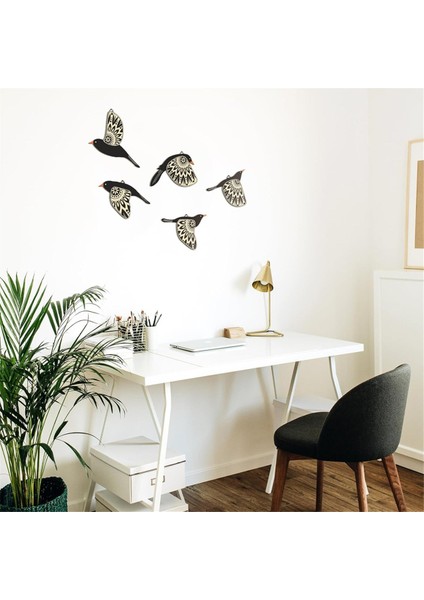 5pcs Ahşap Kuş Duvar Sanat Ahşap Uçan Kuşlar Duvar Dekor Rustik Halk Sanat Duvar Dekor Hediye Kuş Sevgilisi Oturma Odası Siyah (Yurt Dışından) indirimleri