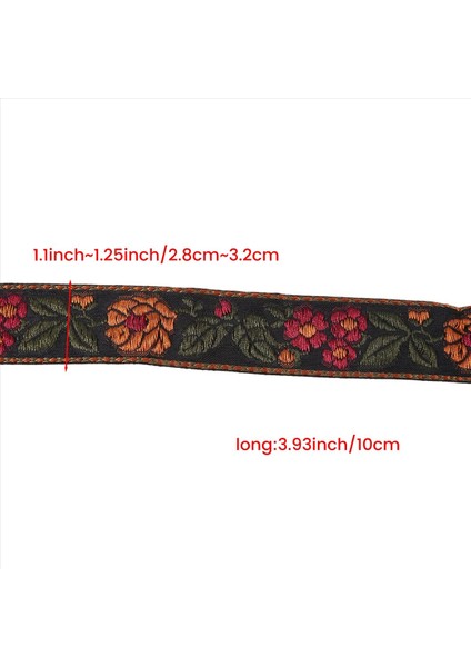 Çiçek Jakard Şerit Döşeme, Dikiş Dokuma Jakard Şerit Vintage Işlemeli Dantel Şerit Kumaş Dekor Döşeme Stili B (Yurt Dışından) fırsatları