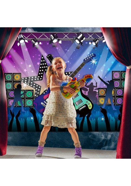 Karaoke Parti Dekorasyon Malzemeleri, Büyük Kumaş Rock Yıldızı Tatil Partisi Parti Için Büyük Kumaş Rock Tatil Parti Afişi (Yurt Dışından) indirimleri