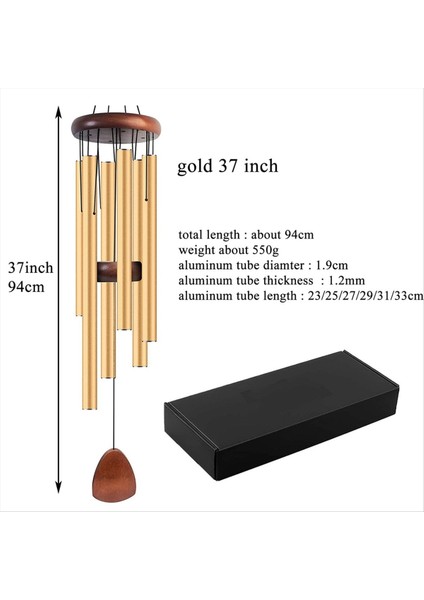 Gümüş Metal Windchime Alüminyum Rüzgar Çantası Rüzgar Çanları 6 Çubuk Çanlar Ev Dekorasyon Zanaat Açık Bahçe Veranda (Yurt Dışından) fiyatları