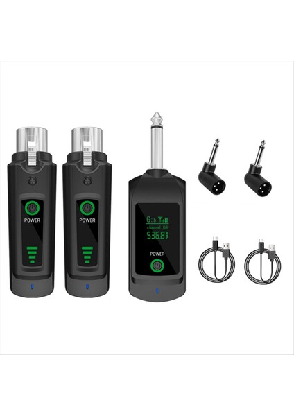 2 4g Kablosuz Mikrofon Xlr Verici Alıcı Dinamik Mikrofon Kablosuz Sistemi Için Gitar Bas Ses Mikser A (Yurt Dışından)