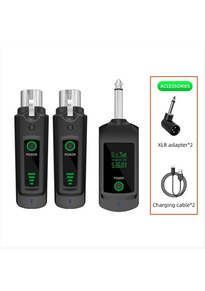 2 4g Kablosuz Mikrofon Xlr Verici Alıcı Dinamik Mikrofon Kablosuz Sistemi Için Gitar Bas Ses Mikser A (Yurt Dışından) fiyatları
