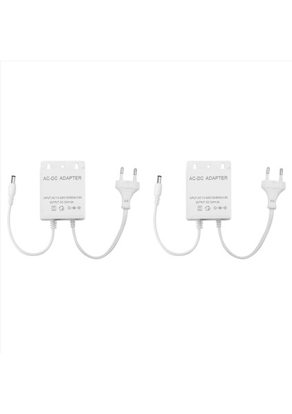 2x Ac 110-240V Giriş Dc 12V Çıkış Kaynağı Ab Tak Su Geçirmez Şarj Cihazı Cctv Güvenlik Için Ahd Analog Ip Kamera Ab Tak (Yurt Dışından)
