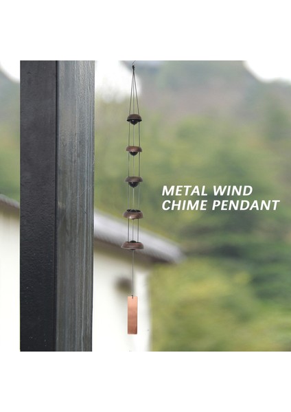 Çan Rüzgar Çanları Tapınak Rüzgar Zili 5 Çan, Ev Bahçesi Için Feng Shui Rüzgar Zili Açık Dekorasyon Anıtı Rüzgar Chime (Yurt Dışından) fiyatları
