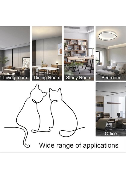 Metal Kedi Duvar Dekoru, Kedi Duvarı Sanatı, Metal Duvar Sanatı, Minimalist Oda ve Oturma Odası Duvar Dekoru (Yurt Dışından) fırsatları