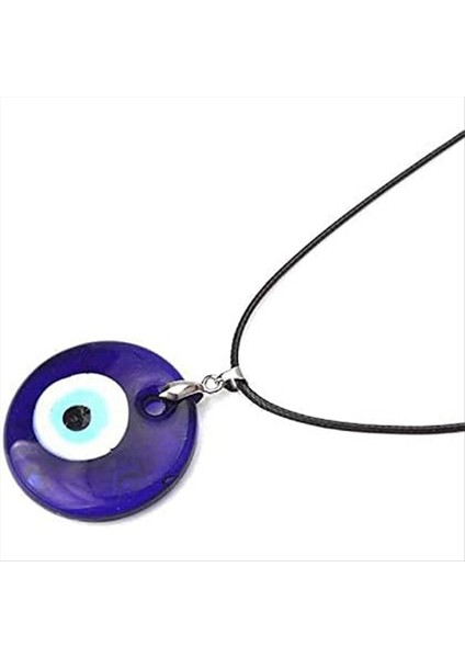 Mavi Göz Kolye Kolye Cam Deri Halat Zinciri Türkçe Kadın Erkekler Için Şanslı Kolye Koru (Yurt Dışından) indirimleri