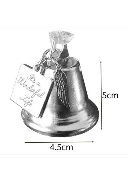 Paslanmaz Çelik Melek Kanat Cazibesi ile Kişiselleştirilmiş Ilham Noel Melek Çan Süs. (Yurt Dışından) fırsatları