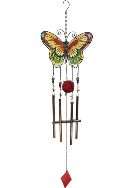 Ana Sayfa Metal Rüzgar Zil Bahçesi Açık Dekor Asma Kolye Hediyeleri Sarı (Yurt Dışından)