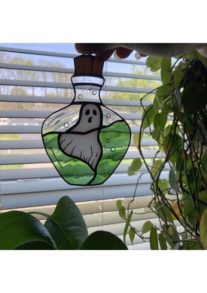 6pcs Cadılar Bayramı Ürkütücü Suncatcher Vitrabeen Cadılar Bayramı Spooky Suncatcher Window Için Cadılar Bayramı Suncatcher Ev Için Dekorasyonlar (Yurt Dışından) fırsatları