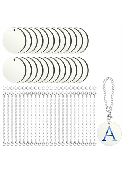 72PCS Süblimasyon Cazibesi Fincan Adı Için Kimlik Kimlik Cazibesi Tumbler Fincan Için Cazibe Mdf Tek Yan Yüceltme Boşluklar Toplu, Yuvarlak (Yurt Dışından)