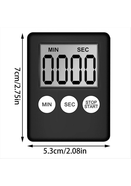 Dijital Mutfak Zamanlayıcısı, Zamanlayıcı, Yumurta Zamanlayıcı, İş için Uygun, Spor Zamanlayıcısı, Oyun, Yemek Zamanlayıcısı, 2 Paket Siyah (Yurt Dışından) fiyatları