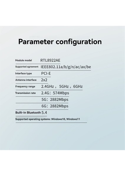 RTL8922AE Wifi7 Adaptörü Dahili Pcıe Kablosuz Ağ Kartı 2 4g/5g/6ghz 6338MBPS Bluetooth 5 4 Kablosuz Ağ Adaptörü (Yurt Dışından) fiyatları