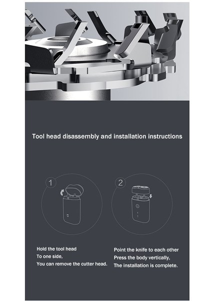 Xiaomi Mijia Için S100 Electric Razor Yedek Kesici Kafa S100 Electric Razor Kesici Başlı (Yurt Dışından) fırsatları