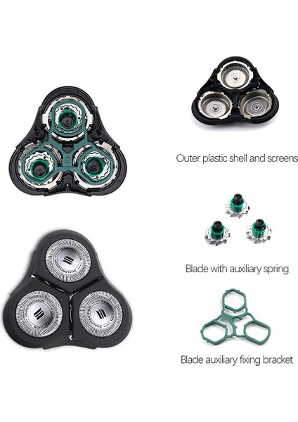 Philips Norelco Senotouch Için 2 Pack RQ11 Yedek Kafa 2d Shavers 1150X, 1160X, 1170X 1180X ve Daha Fazlası (Yurt Dışından) modelleri