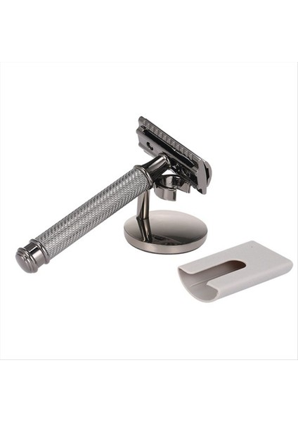 Gri Siyah Ayarlanabilir Çift Edge Klasik Güvenlik Jilet Man Tıraş Tıraş Tıraş Tıraş Tırıltıcı (Yurt Dışından) indirimleri