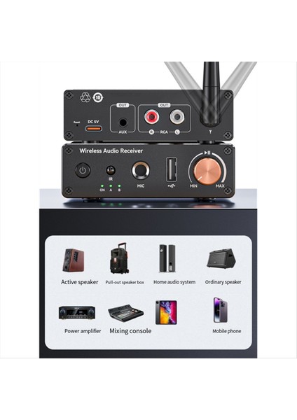 Çok Fonksiyonlu Bluetooth 6 0 Alıcı Verici Stereo Alıcı Bluetooth Güç Amplifikatörü Rca/aux/usb/6 5mm Mıc (Yurt Dışından) modelleri