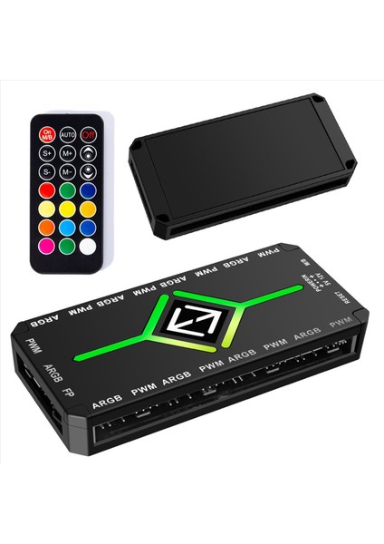 2x 5V 3pin Argb Denetleyici Soğutma 4 Pin Pwm Fan Hub Pwm Argb Fan Hub 5V Adreslenebilir Argb Bilgisayar Pc Kasa Fanı Siyah (Yurt Dışından) indirimleri