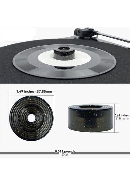LP45 Rpm Turntable Adaptörü Turntable Fonografı Ep Vinil Kayıt Turntable Gramofon Siyahı Için Ses Dönüşüm Taban (Yurt Dışından) indirimleri