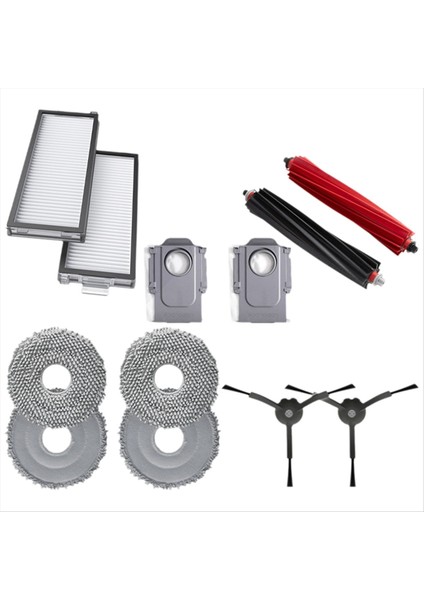 Hepa Filtre Yan Fırça Ana Fırça Paspas Bezleri Toz Torbası Roborock Qrevo Usta Elektrikli Süpürge Yedek Parça Aksesuarları (Yurt Dışından) fiyatları