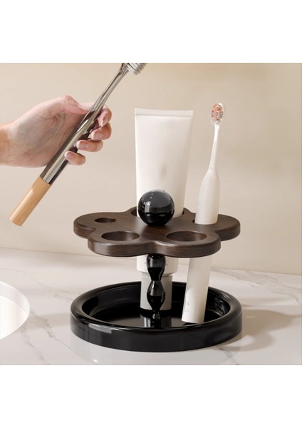 Çevre Dostu Ahşap Diş Fırçası Tutucu - Banyo Temelleri Için 5 Yuvalı Düzenleyici Elektrikli Fırçalar ve Tıraş Makinelerine Uygun (Yurt Dışından) fiyatları