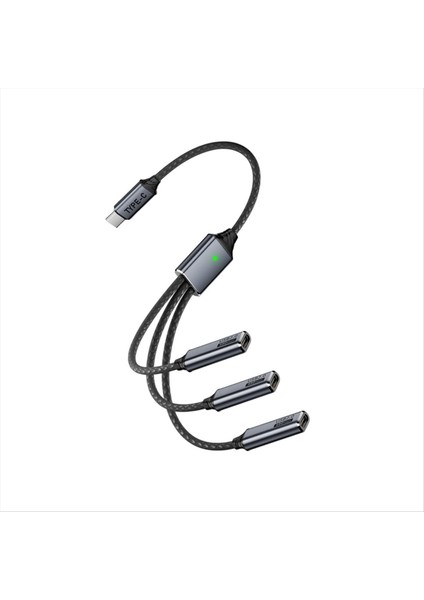 Splitter Kablo Otg USB Hub 2 0 Erkek Kadın Uzatma Kablosu Veri Şarj Adaptörü Telefon Yazıcı Için USB Flash Type-C (Yurt Dışından)