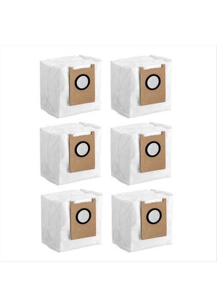 6 Adet Vakum Toz Torbası Eufy Omni E20/E25/E28 Yedek Aksesuarlar Büyük Kapasiteli Toz Torbası (Yurt Dışından)