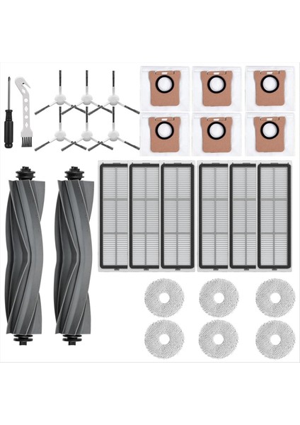 Dreame L10 Ultra / L10S Ultra / L10S Pro Gen 2 / Xiaomi X10+ / X20+ Yedek Parça Vakum Fırçası Paspas Filtresi Toz Torbası (Yurt Dışından) fiyatları