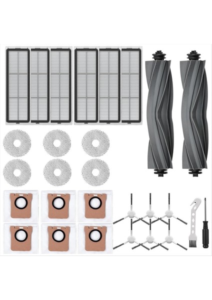 Dreame L10 Ultra / L10S Ultra / L10S Pro Gen 2 / Xiaomi X10+ / X20+ Yedek Parça Vakum Fırçası Paspas Filtresi Toz Torbası (Yurt Dışından) modelleri