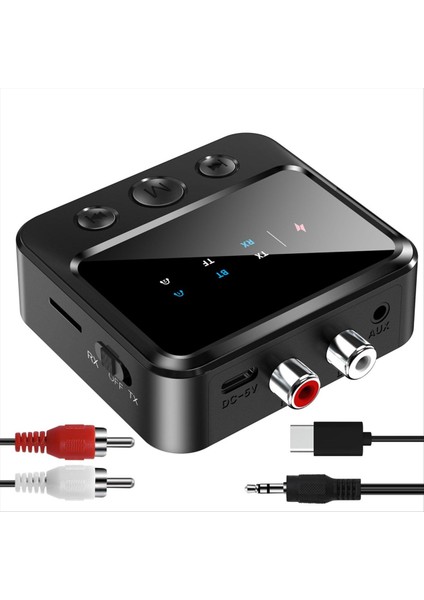 5.4 Bluetooth Ses Verici ve Alıcı 2&#39;si 1 Arada Adaptör Çift Verici ve Çift Alıcı Bir-Two (Yurt Dışından)