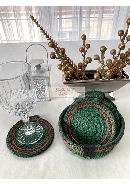 7 Prç Bardak Altlığı Set Tress Supla Jüt Hediyelik fırsatları