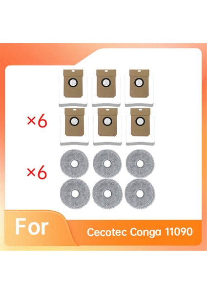 Cecotec Conga 11090 Süpürme Aksesuarları Için Bakterilerin %99&#39 Unu Kaldırır Paspas Bezi Toz Torbası Aksesuarları (Yurt Dışından) fiyatları