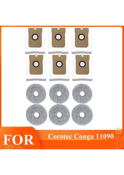 Cecotec Conga 11090 Süpürme Aksesuarları Için Bakterilerin %99&#39 Unu Kaldırır Paspas Bezi Toz Torbası Aksesuarları (Yurt Dışından) modelleri
