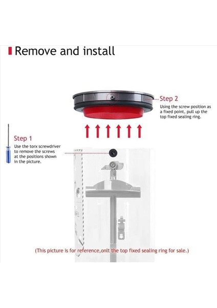 2x Toz Kutusu Kova Üstü Sabit Sızdırmazlık Halkası Dyson V10 Slim V12 Dijital Slim Elektrikli Süpürge Yedek Parçaları (Yurt Dışından) fırsatları